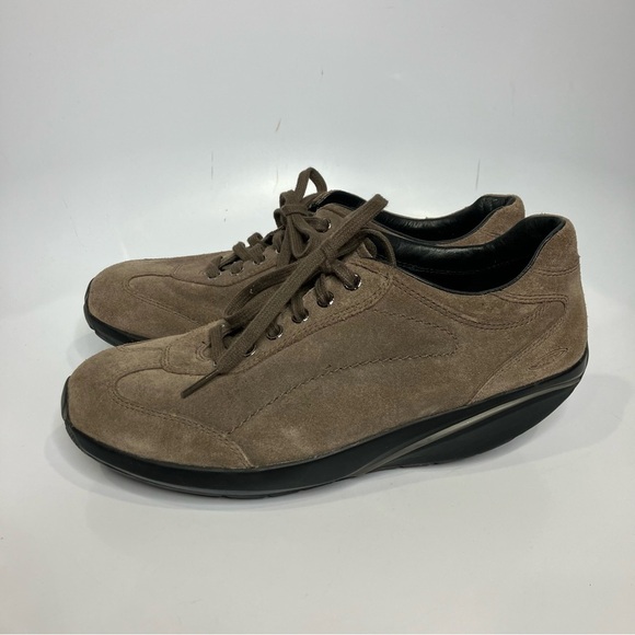 MBT taupe suede walking sneakers Swiss engineered size 8-8.5 - Picture 5 of 9